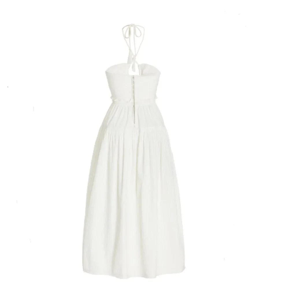 [NWT] Ulla Johnson Emmaline Cotton Midi Halter Dress - Picture 3 of 3